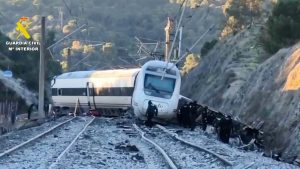 High-speed trains collide in Spain, killing at least 39 in rare double derailment