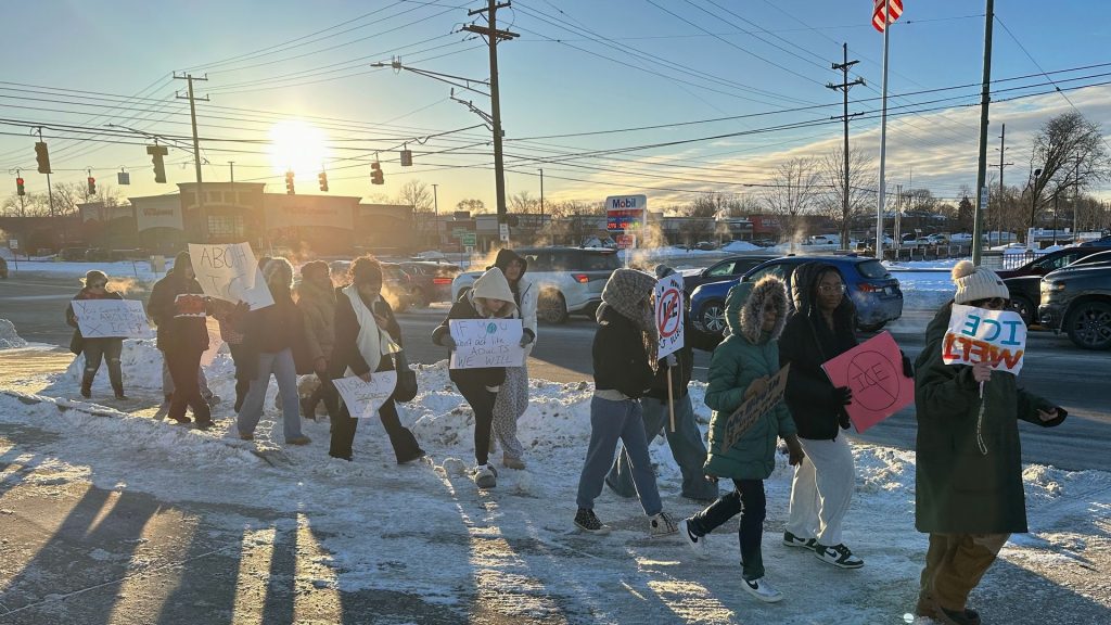 The ‘National Shutdown’ protest reaches high school students, staff