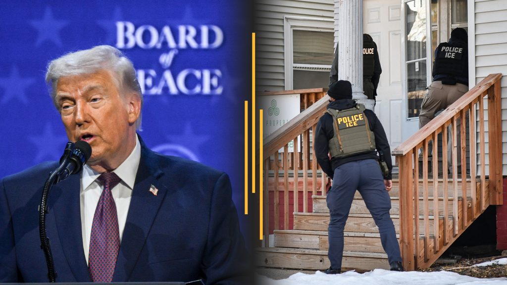 Trump launches ‘Board of Peace’; ICE memo expands home entry powers