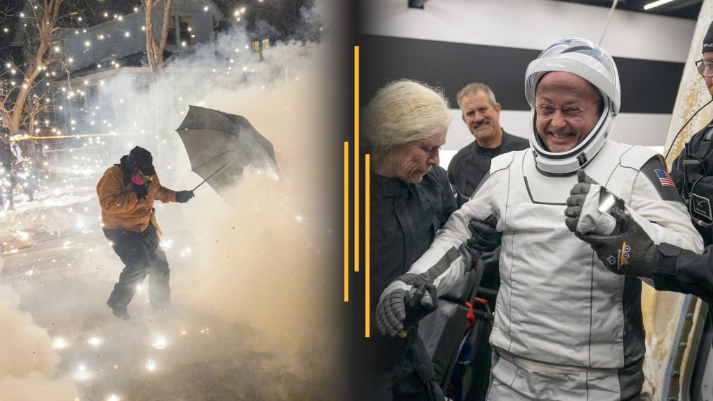 Unrest hits Minneapolis after new federal shooting; Astronauts return in historic splashdown