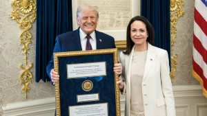 Machado gifts Nobel to Trump as White House spotlights meeting, but holds line