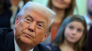 Trump ‘not going to give up options’ as European troops arrive in Greenland