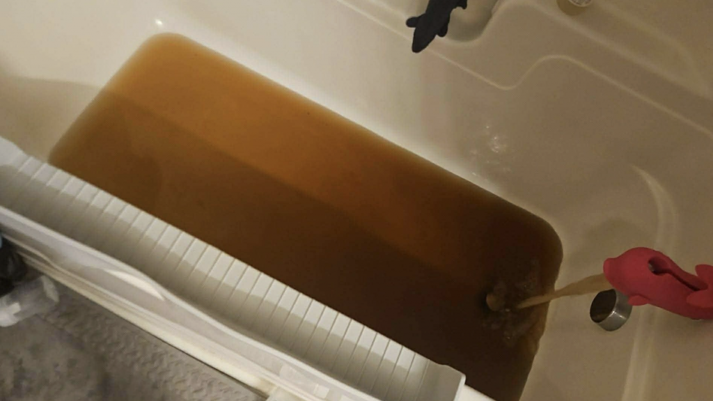 Brown water afflicts residents of military housing in New Jersey