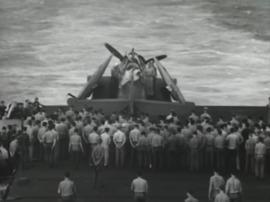 This gunner is the only sailor buried at sea — inside his plane