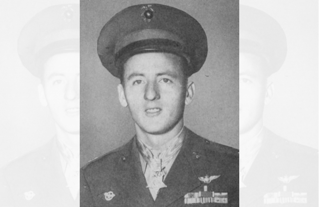 This Marine pilot earned ace status as a Wildcat menace in the Pacific