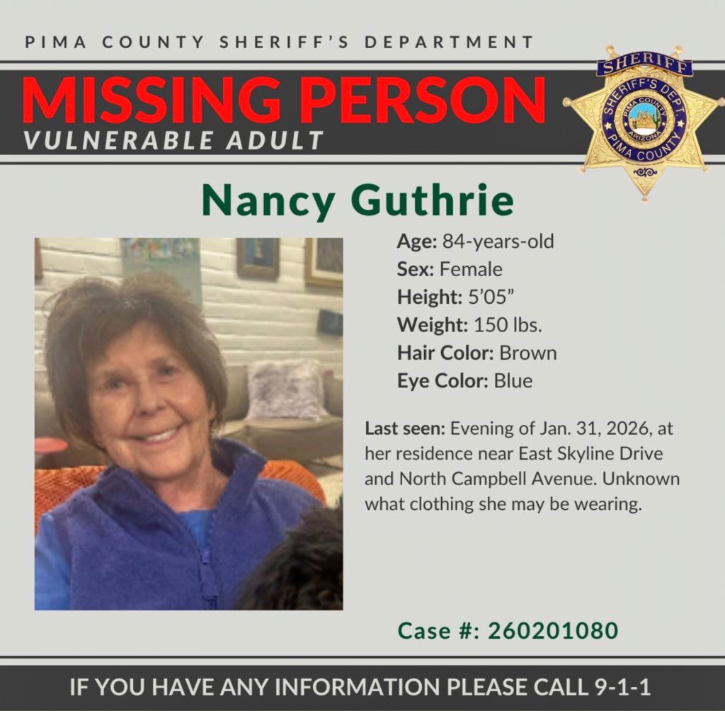 Gloves found in Nancy Guthrie search may match suspect in video