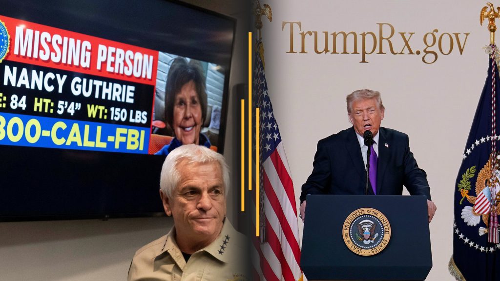 $50k reward in Guthrie search with no suspect; Trump launches Rx drug site