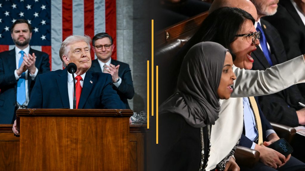 Trump touts a ‘winning’ US as Democrats disrupt State of the Union