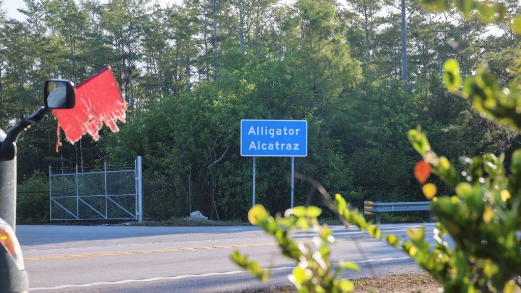25,000-acre wildfire burns uncontained near ‘Alligator Alcatraz’