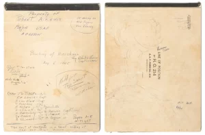‘My God what have we done’: Enola Gay pilot’s combat notebook is for sale