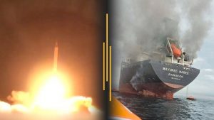 Iran launches major barrage; Ships hit in Strait of Hormuz attacks