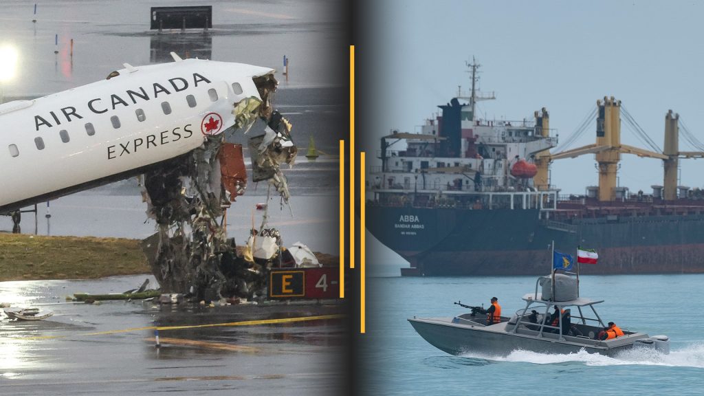 Air Canada runway crash kills 2; Iran Hormuz crisis jolts oil supply