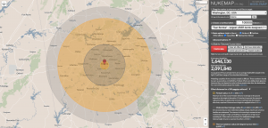 What a bomb would do: Website visualizes nuclear attacks