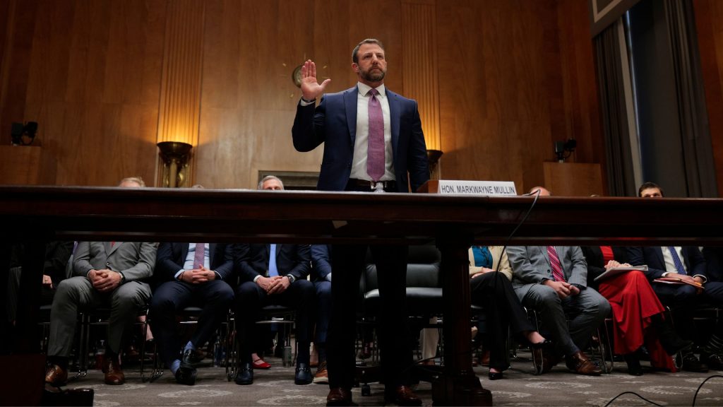 Sen. Markwayne Mullin faces Senate confirmation hearing for top DHS role