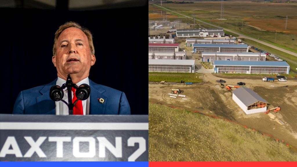 Paxton sues ActBlue over donor risks; Florida official challenges AI data center