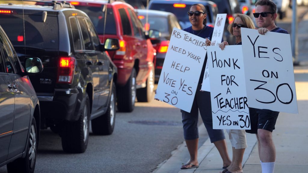 Teacher-backed initiative makes California’s temporary tax hike permanent