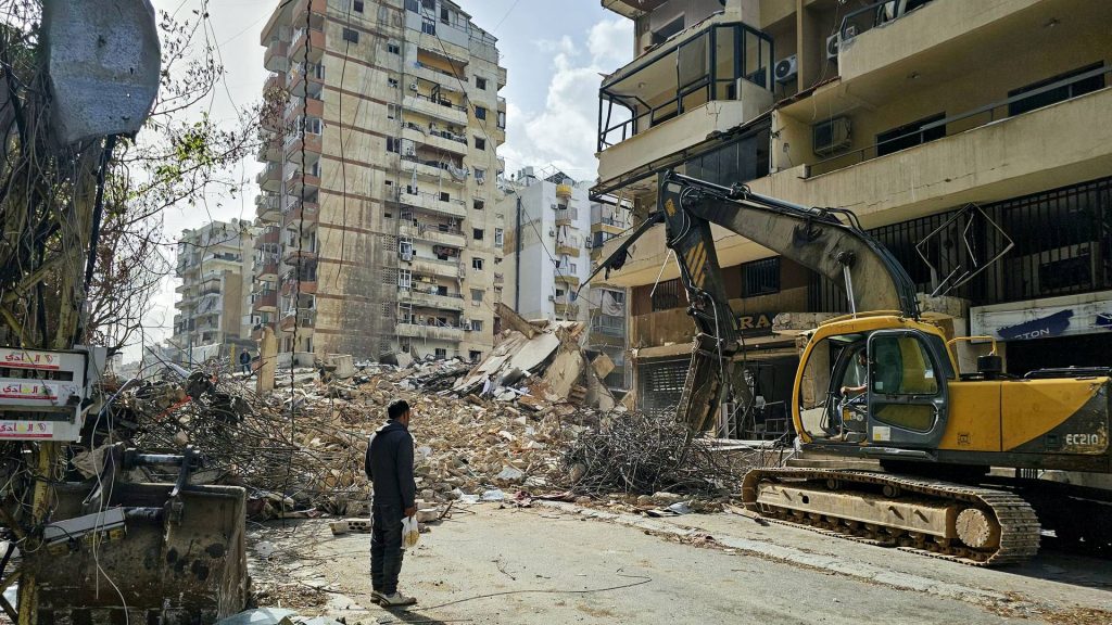 Israeli military posts map of areas in south Lebanon where it is operating