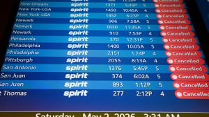 Spirit Airlines shuts down operations, stranding passengers as rivals offer limited relief