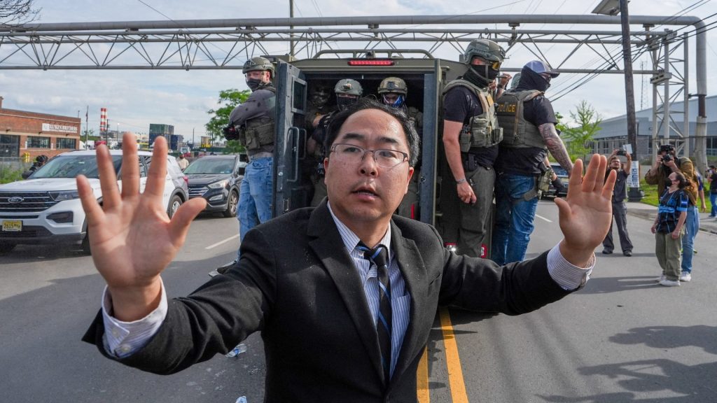 US senator hit with pepper spray during clash at ICE facility in New Jersey