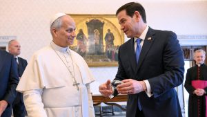 Marco Rubio meets with Pope Leo following weeks of tension over war in Iran