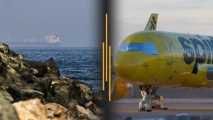 Hormuz escorts begin, Iran threatens attacks; Spirit collapse sparks blame