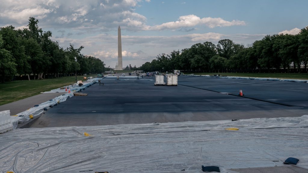 Lawsuit seeks to halt reflecting pool renovation as other Trump projects face challenges