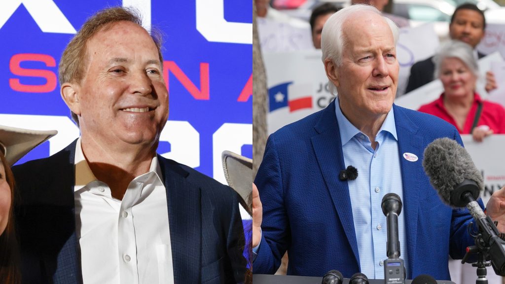 Texas voters to decide Cornyn-Paxton Senate fight after Trump steps in