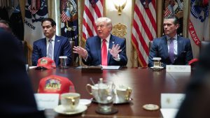 Trump says he’s in ‘no rush’ to make a deal as Iran targets airbase in retaliation to US strikes