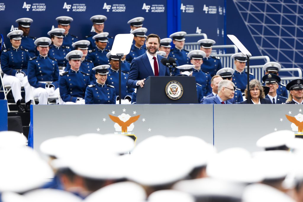 Vance advises Air Force Academy graduates to not concede decision making to AI