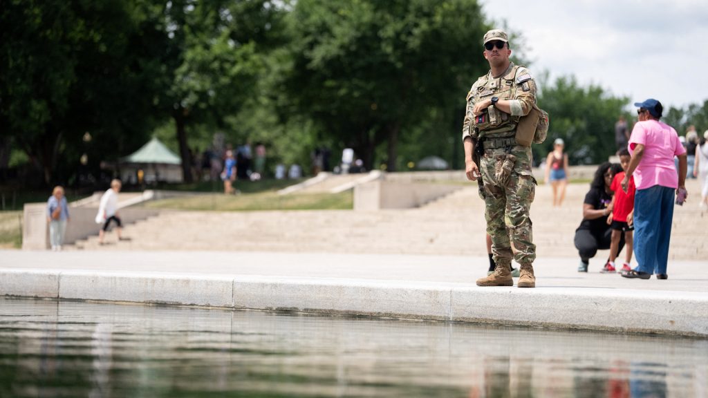 Reflecting Pool problems now bring National Guard patrols
