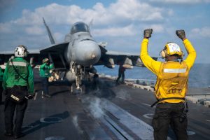 US Navy F/A-18 Super Hornet strikes, disables oil tanker in Gulf of Oman
