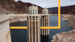 What does low water at the Hoover Dam mean for power in the American West?