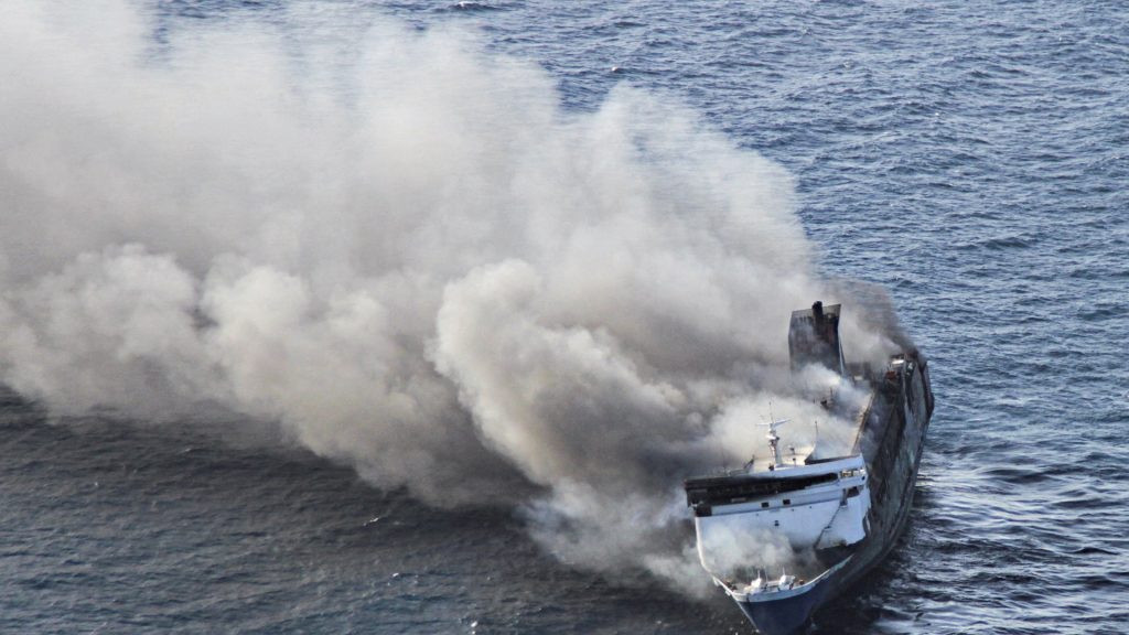 Five dead, 41 missing after Indonesian ferry catches fire