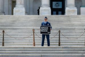 Active-duty Air Force officer who called for Trump impeachment faces three charges
