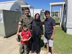 Hundreds of US military family members trapped at camp facing closure, group says