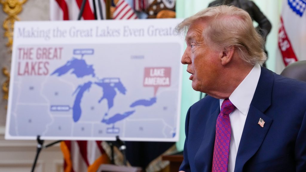 Trump renames Lake Ontario to ‘Lake America’ in new executive order