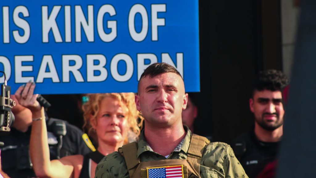 Jake Lang’s Dearborn ‘crusaders march’ draws protests, Nazis