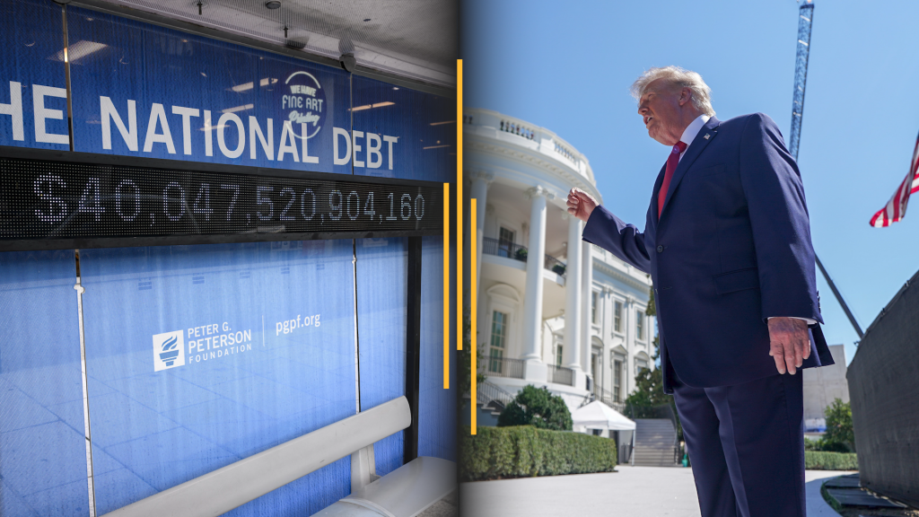 US debt hits record $40 trillion; Trump shows off new White House helipad