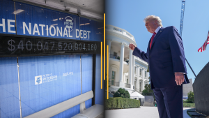 US debt hits record $40 trillion; Trump shows off new White House helipad