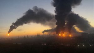Ukraine tests Russian security with massive strikes on final election day