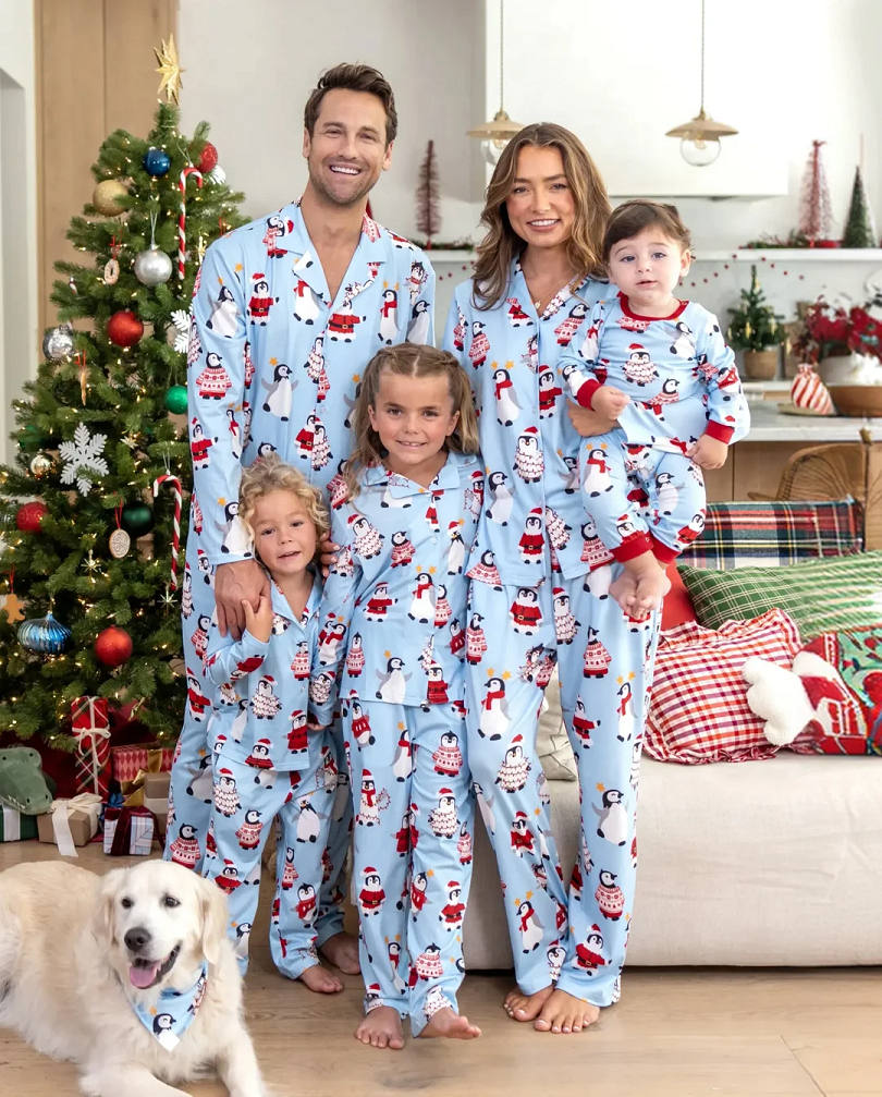 Family Christmas Pajamas for Video Calls With Relatives Far Away