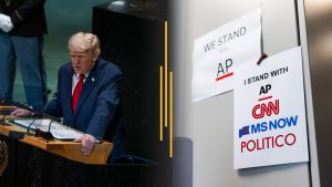 Trump set for UN speech with Iran in focus; White House media ban goes to court