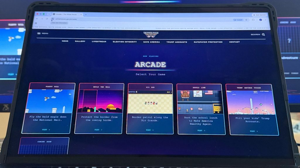 New White House Arcade games highlight direct pitch to the public