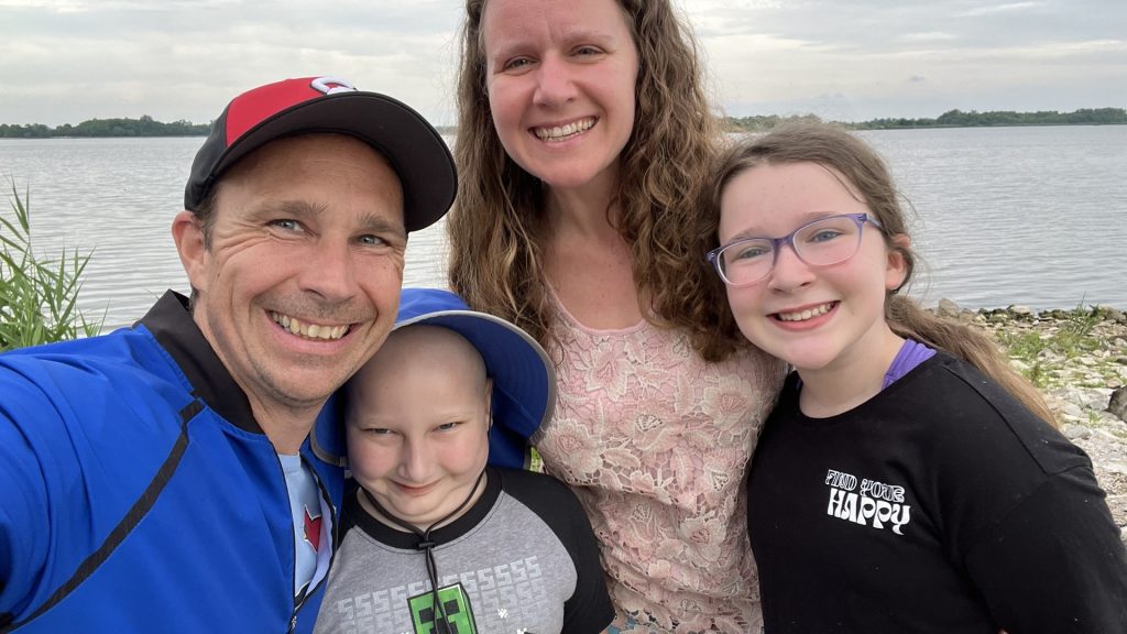 A family looks toward life beyond childhood cancer