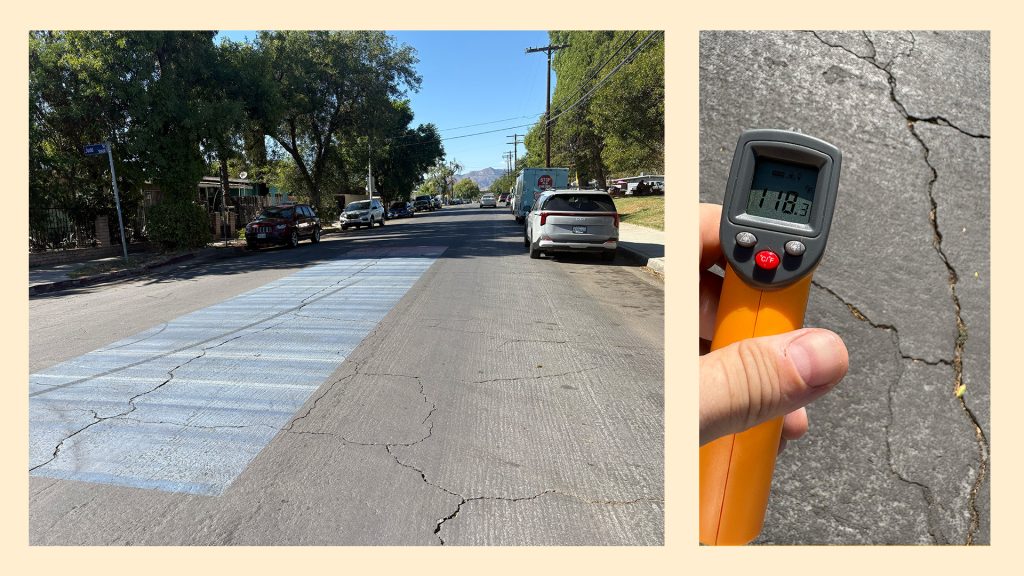 Does ‘cooling pavement’ still work after a few years of traffic? We checked.