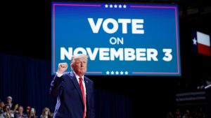 Trump faces hecklers, talks Iran war and Roger Clemens at Texas rally