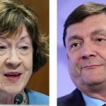 Susan Collins, Troy Jackson spar over Trump, abortion and ICE in first Senate debate