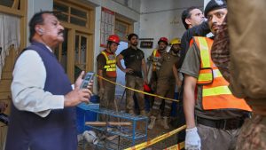 Pakistan school roof collapse kills at least 28, children remain trapped