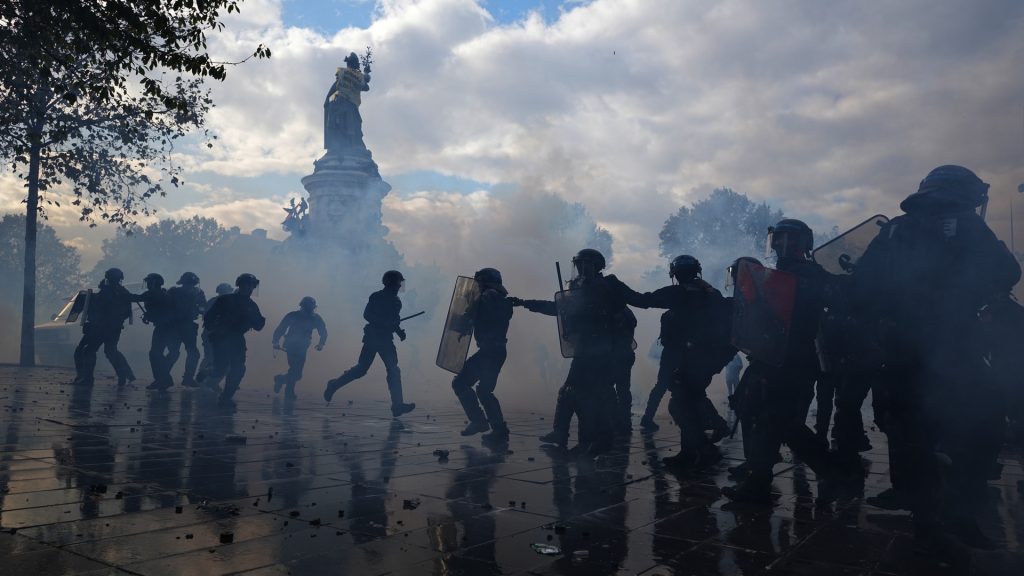 Hundreds of thousands protest in France, marking one of the largest demonstrations in years