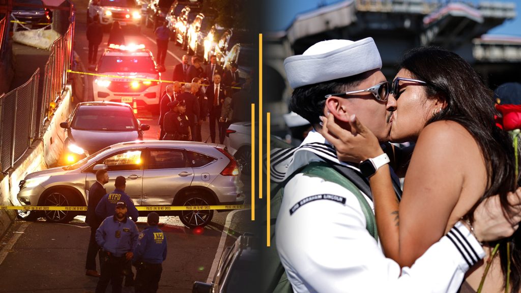Mamdani calls to abolish ICE after NYC shooting; USS Lincoln sailors return home